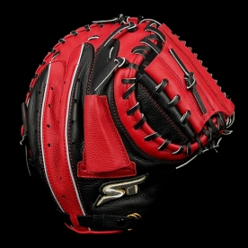 스톰 2025 운 실버라벨 포수 미트 야구 글러브 일반형 34인치 블랙/레드