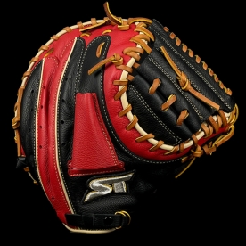 스톰 2025 운 실버라벨 포수 미트 야구 글러브 일반형 34인치 블랙/레드/탄