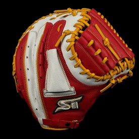 스톰 2025 운 실버라벨 포수 미트 야구 글러브 일반형 34인치 레드/화이트