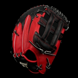 스톰 2025 운 실버라벨 1루 미트 야구 글러브 닭발형 13인치 블랙/레드