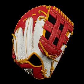 스톰 2025 운 실버라벨 1루 미트 야구 글러브 닭발형 13인치 레드/화이트