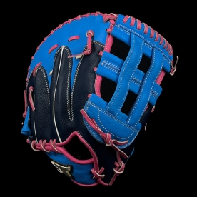 스톰 2025 운 실버라벨 1루 미트 야구 글러브 닭발형 13인치 스카이블루/네이비
