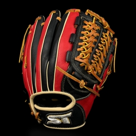 스톰 2025 운 실버라벨 올라운드 야구 글러브 오가사와라웹 12인치 블랙/레드/탄