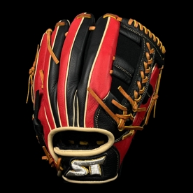 스톰 2025 운 실버라벨 내야 야구 글러브 변형십자웹 11.75인치 블랙/레드/탄