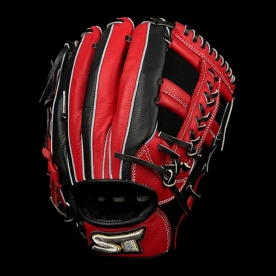 스톰 2025 운 실버라벨 내야 야구 글러브 변형십자웹 11.75인치 레드/블랙