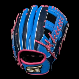 스톰 2025 운 실버라벨 내야 야구 글러브 변형십자웹 11.75인치 스카이블루/네이비