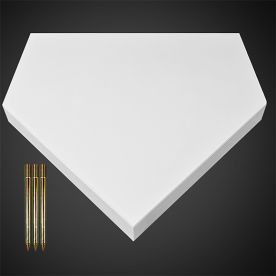 미즈노 야구 홈베이스 홈플레이트 화이트 16JAH15600WT