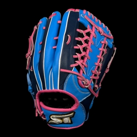 스톰 2025 운 실버라벨 외야 야구 글러브 신형이치로웹 13인치 스카이블루/네이비