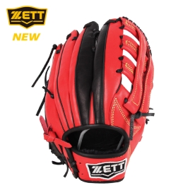 제트 뉴실버급 경식 외야 야구 글러브 13인치 레드/블랙 BPGK-1657H