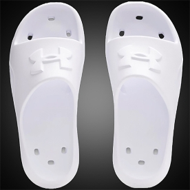 언더아머 UA 라커 V 슬라이드 슬리퍼 화이트 3028094 100