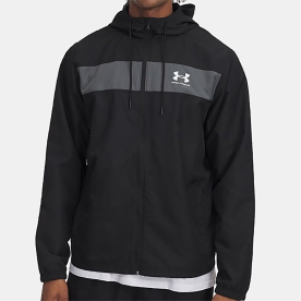 언더아머 스포츠 운동 긴팔 바람막이 블랙/그레이 1361621 005