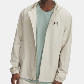 언더아머 UA 바이브 우븐 윈드브레이커 후드 집업 바람막이 카키 1386555 289