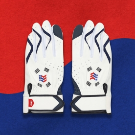 윌비플레이 프리미어12 태극 야구 배팅 장갑 화이트 EWB2EQMX