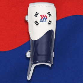 윌비플레이 프리미어12 태극 야구 풋가드 타자 다리 보호대 화이트/네이비 FWB3EQPT