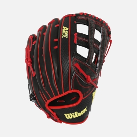 윌슨 2025 KOR A2K 1799 외야 글러브 12.75인치 블랙/레드 WTA2K25KR99BK6