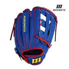 모리모토 히토키 프로 외야 야구 글러브 12.5인치 블루/레드 MDPRB1250