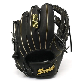 스사노 프로 엘리트 내야 야구 글러브 11.75인치 고쿠보웹 블랙/골드 SUPEI2