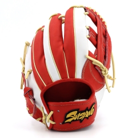 스사노 프로 엘리트 내야 야구 글러브 11.75인치 고쿠보웹 레드/화이트/크림 SUPEI31