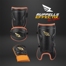 러펠스 이펙티스 골드메탈 야구 타자 암가드 풋가드 손등가드 블랙/오렌지
