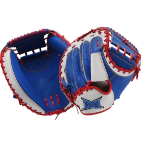 [B품] 다비드 포수 미트 야구 글러브 34인치 블루/화이트/레드 IN CM-TF M(RB/WT)24