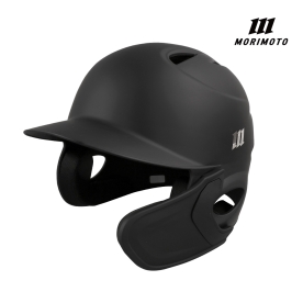 모리모토 야구 타자 조절형 헬멧 양귀 검투사 장착형 무광 블랙