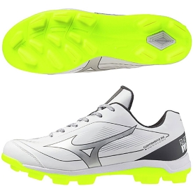 미즈노 포인트 야구 인조잔디화 화이트/형광 11GP256045
