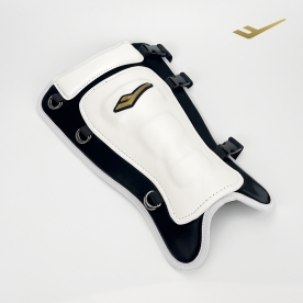 프로-스펙스 포프로 야구 롱 풋가드 보호대 화이트/블랙