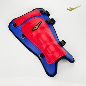 프로-스펙스 포프로 야구 롱 풋가드 보호대 레드/블루