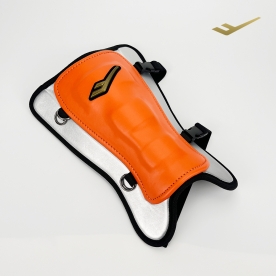 프로-스펙스 포프로 야구 숏 풋가드 보호대 오렌지/실버