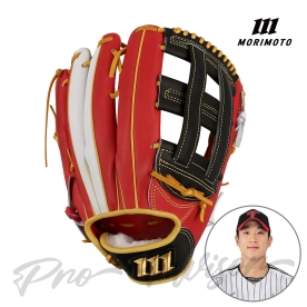 모리모토 프로어드바이저 외야 야구 글러브 송찬의 모델B 13인치 레드/옐로우/블랙