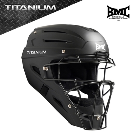 BMC 티타늄 시리즈 일체형 심판 헬멧 블랙 BUT-HT01