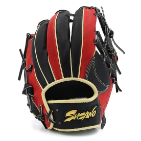 스사노 프로 엘리트 내야 야구 글러브 11.5인치 아이웹 블랙/레드/카멜 SUPEI41