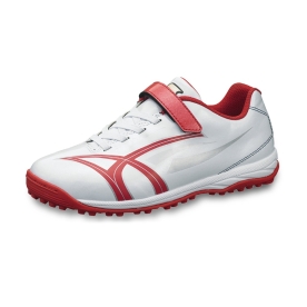 사사키 유소년 인조잔디화 터프 인조잔디 야구화 화이트/레드 SSF5201