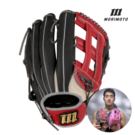 모리모토 레플리카 외야 야구 글러브 안현민A 모델 12.75인치 크림/블랙/레드