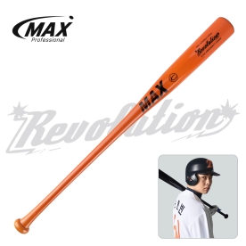 맥스 레볼루션 야구 나무 배트 우드배트 문현빈 선수 모델 오렌지 S9006