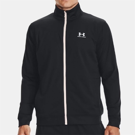 언더아머 스포츠스타일 트리콧 자켓 트레이닝 상의 블랙	1329293 002