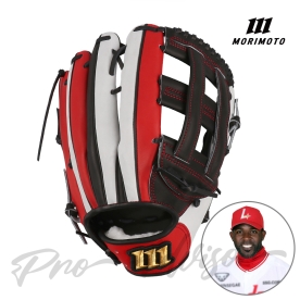모리모토 프로어드바이저 외야 야구 글러브 에레디아 모델 13인치 블랙/레드/화이트