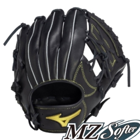 미즈노 유소년 MZ SOFTER 내야 야구 글러브 S사이즈 블랙 1AJGY3360009