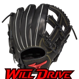 미즈노 유소년 윌드라이브레드 내야 야구 글러브 M사이즈 블랙 1AJGY333100009