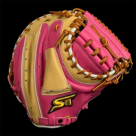 스톰 운 골드라벨 포수 미트 글러브 34인치 일반형 핑크/카멜