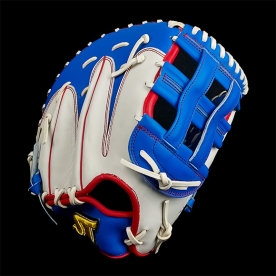 스톰 운 골드라벨 1루 미트 글러브 13인치 닭발형 블루/화이트