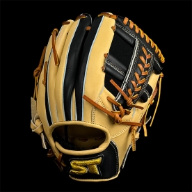 스톰 운 골드라벨 내야 글러브 11.75인치 변형십자웹 카멜/블랙