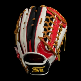 스톰 운 골드라벨 외야 글러브 13인치 신형이치로웹 레드/화이트/블랙