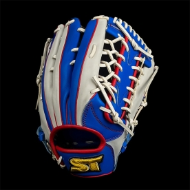 스톰 운 골드라벨 외야 글러브 13인치 신형이치로웹 블루/화이트