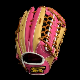 스톰 운 골드라벨 외야 글러브 13인치 신형이치로웹 핑크/카멜