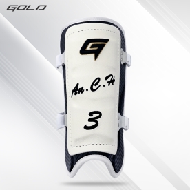 골드 G쉴드 어센틱 야구 타자 풋가드 정강이 보호대 안치홍 모델 화이트/블랙