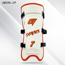 골드 G쉴드 어센틱 야구 타자 풋가드 정강이 보호대 이도윤 모델 화이트/오렌지
