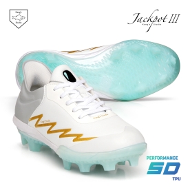 강스 스튜디오 잭팟3 TPU 야구 포인트화 포인트 야구화 화이트/골드 JPT3-T01