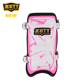 제트 유소년 야구 풋가드 타자 정강이 보호대 좌우겸용 핑크 패턴 BAGK-70J