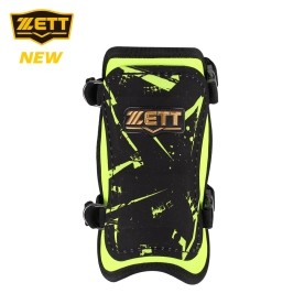 제트 유소년 야구 풋가드 타자 정강이 보호대 좌우겸용 옐로우 패턴 BAGK-70J